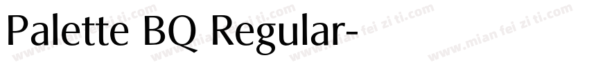 Palette BQ Regular字体转换